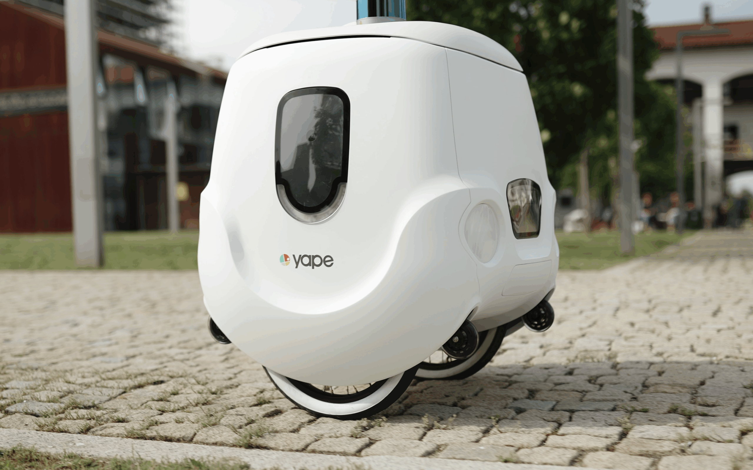 Il drone terrestre a guida autonoma sviluppato con YAPE, una delle venture del gruppo e-Novia